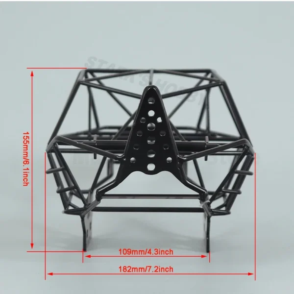 Full Tube Frame Chassis Metal Roll Cage for 1/10 RC Crawler Car Axial RR10 Bomber 90053 90048 AXI03016T1/16T2 Upgrade Parts - Image 4