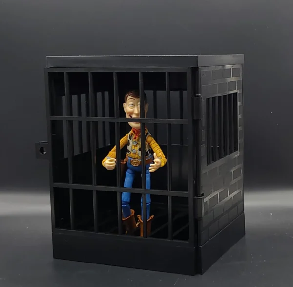 1/12 Scale male female dolls Cage Prison Scene Accessories fit 6'' action figure body model - Image 2