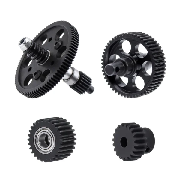 Scx 10 Steel Metal Transmission Gears Set For 1/10 Axial Scx10 Rc Crawler Gearbox Gear 87T Spur Gear/20T Pinion Upgrade Parts - Image 2