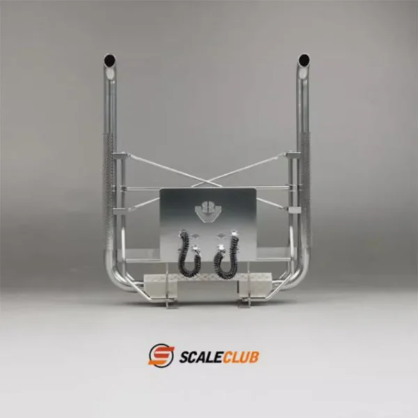 SCALECLUB Stainless Steel type V For euro truck exhaust For Tamiya Lesu Oka For Scania Man Rc Truck Trailer Tipper - Image 6