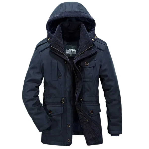 New Parka Men Coats Winter Jacket Men Thicken Hooded Waterproof Outwear Warm Coat Casual Mens Jackets Overcoat Fur Thick coats - Image 3