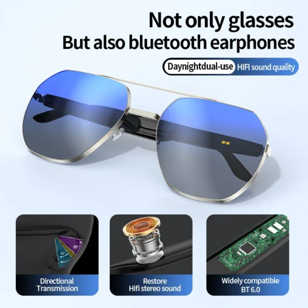 Xiaomi New Cross border Popular Smart Ai Bluetooth Glasses For Business Calls Tws Bluetooth Earphones And Smart Glasses - Image 3