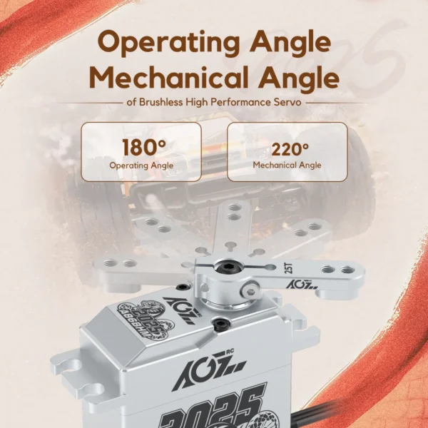 AGFRC A86BHM 55KG Digital Servo High Torque Programmable  Full Metal Gear Brushless RC Servo Motor for 1/8 1/10 RC Car - Image 5