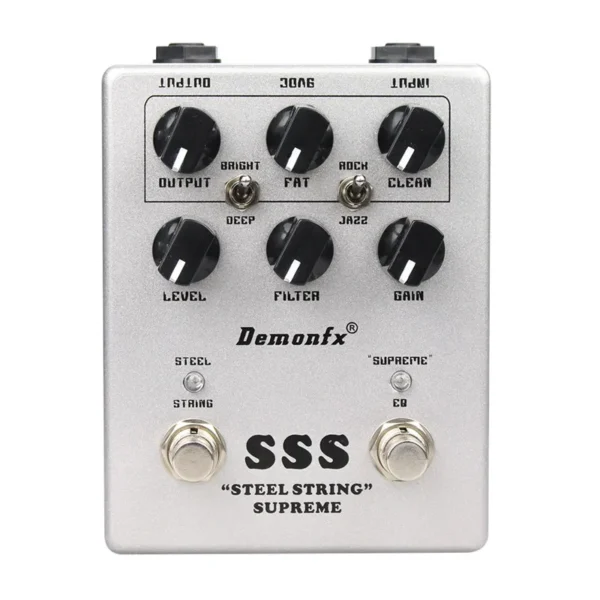 [SSS] Demonfx High quality Guitar Effect Pedal Wah Distortion Overdrive Delay Reverb Compressor Booster Pedal