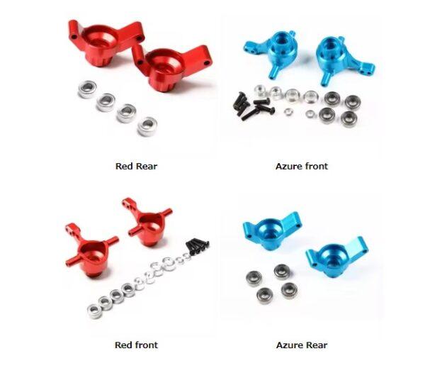 Aluminum TT 02 Front Rear Knuckle Arms Hub Carrier Set for RC Car Tamiya TT02 - Image 11