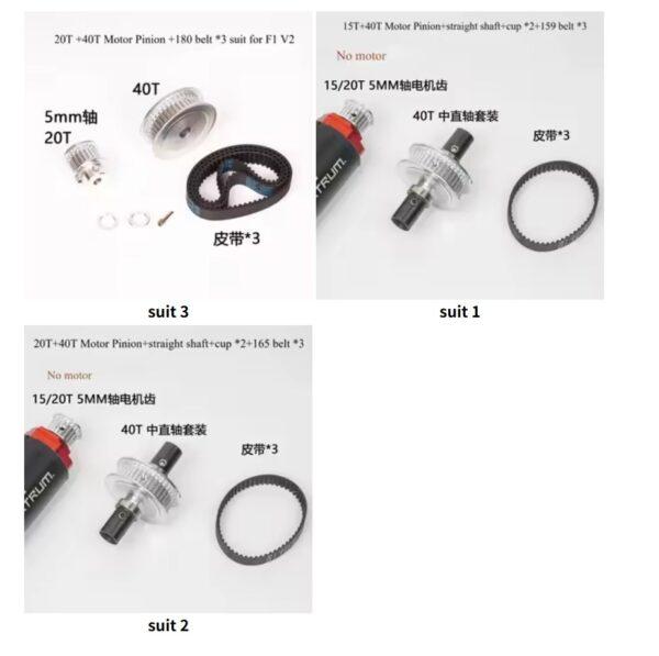 ARRMA 6S Belt Drive Conversion Kit for Typhon/F1/Infraction/Felony  High Speed RC Upgrade Parts - Image 9