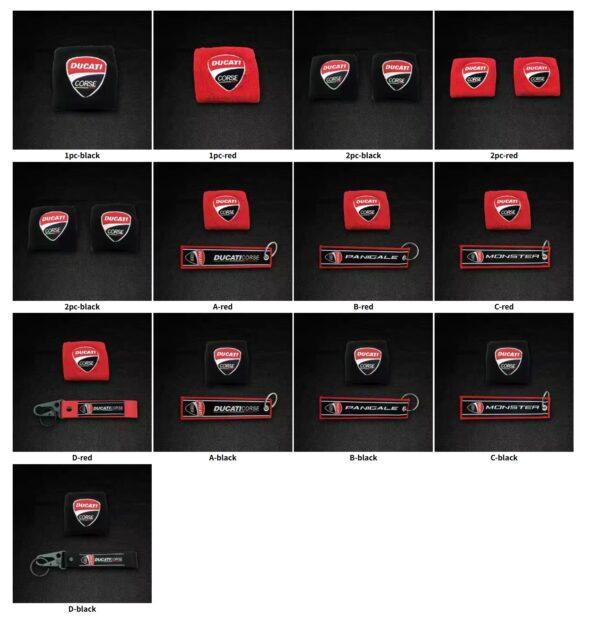 Motorcycle Embroidery Front Fluid Oil Brake Reservoir Sock Cover for Ducati Monster Panigale Diavel Superleggera V4 V2 Scrambler - Image 11