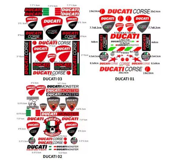 Motorcycle DUCATI stickers logo Bike Helmet decal For DUCATI Monster Hypermotard 950 939 821 SP 1100 696 595 797 Car Accessories - Image 5