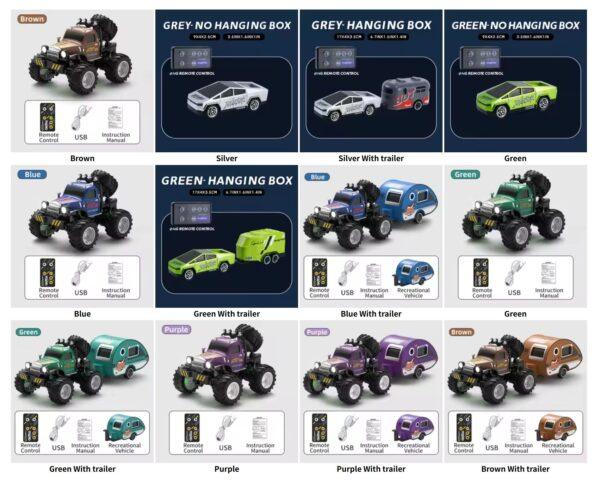 New 1:64 Rc Car Mini 2.4Ghz City Road Handle High Speed Alloy All Terrain Remote Control Car Dual Control Children's Toys Gifts - Image 7