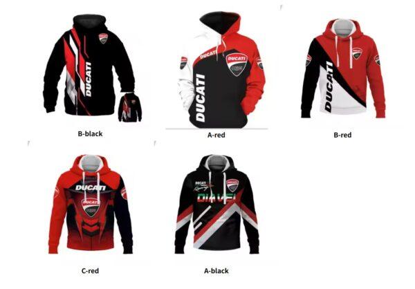Hot Selling Ducati Racing Printed Pattern Men's Fashion Hoodie Daily Street Trend Comfortable Top Large Size Outdoor Sport Suit - Image 7