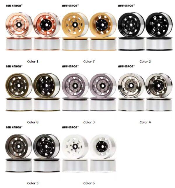 46mm Aluminum Alloy 1.55 inch Beadlock Wheel Hub Rim for RC Car 1/10 D90 TF2 Tamiya CC01 LC70 MST JIMNY Axial 90069 - Image 9
