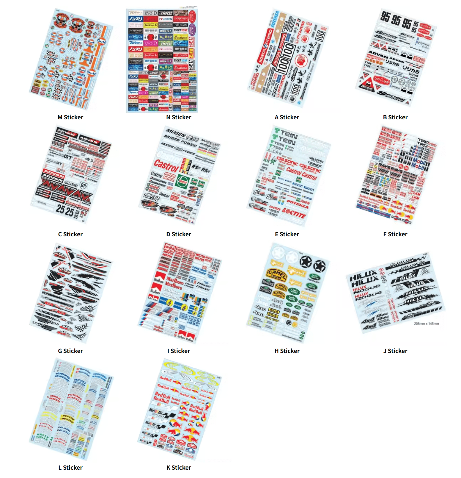 1/10 A4 RC Sticker Already Cut Body Shell For RC Drift Touring Truck Monster GT Crawler Scale - Image 5