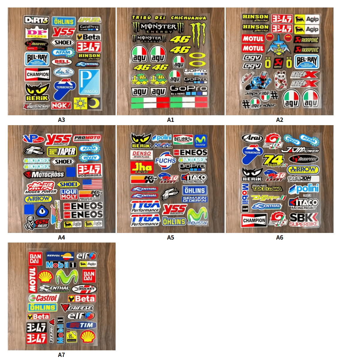 Sponsor Decals Reflective Waterproof Car Stickers Motorcycle Scooter Bicycle Bumper Modification Helmet Trunk Tail Box Decor - Image 5