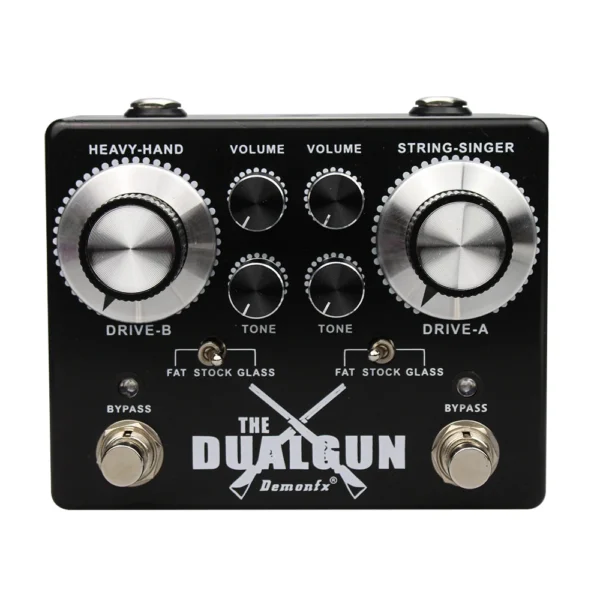 [DUALGUN] NEW Demonfx High Quality Guitar Bass Effect Pedal Overdrive Distortion Compressor Delay Chorus AutoWah Pedal