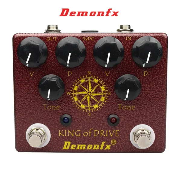 [KING OF DRIVE] NEW Demonfx High Quality Guitar Bass Effect Pedal Overdrive Distortion Compressor Delay Chorus AutoWah Pedal