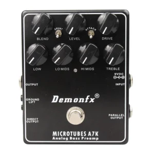 [A7K] NEW Demonfx High Quality Guitar Bass Effect Pedal Overdrive Distortion Compressor Delay Chorus AutoWah Pedal