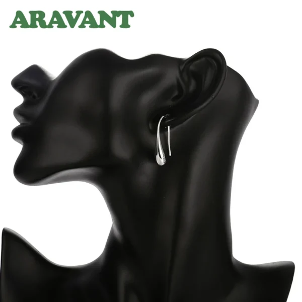 Aravant 925 Silver Teardrop/Water drop/Raindrop Dangle Earrings For Women Valentine Gifts Fashion Jewelry - Image 4