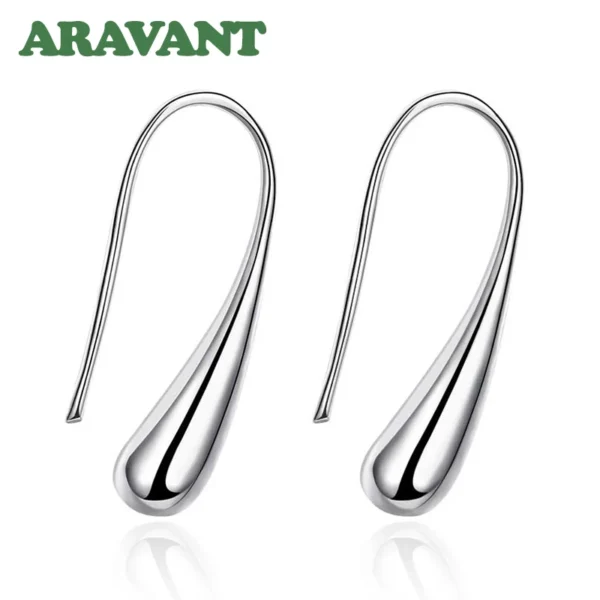 Aravant 925 Silver Teardrop/Water drop/Raindrop Dangle Earrings For Women Valentine Gifts Fashion Jewelry - Image 5
