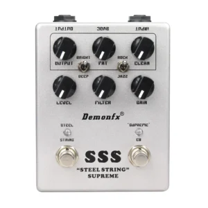 [SSS] NEW Demonfx High Quality Guitar Bass Effect Pedal Overdrive Distortion Compressor Delay Chorus AutoWah Pedal