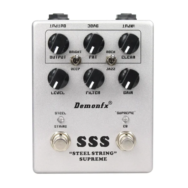 [SSS] NEW Demonfx High Quality Guitar Bass Effect Pedal Overdrive Distortion Compressor Delay Chorus AutoWah Pedal