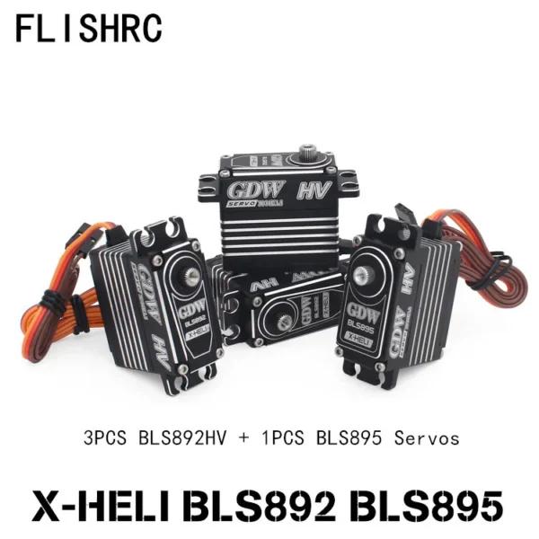 GDW BLS892HV Servo BLS895HV Servo CCPM Full Size Digital Metal Servo for RC Helicopter - Image 5