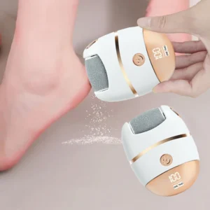 1 rechargeable digital display electric foot polisher replaceable polishing head  used for polishing thick leather USB chargin