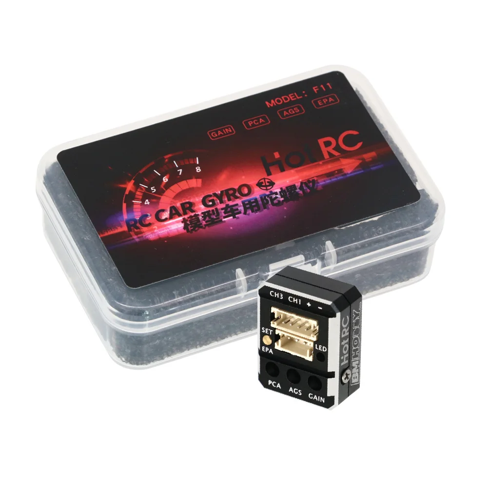 Hotrc F11 Automatic Stability Control Gyroscope for RC Drift Racing Car Professional RC Gyro Integrated Compact - Image 6