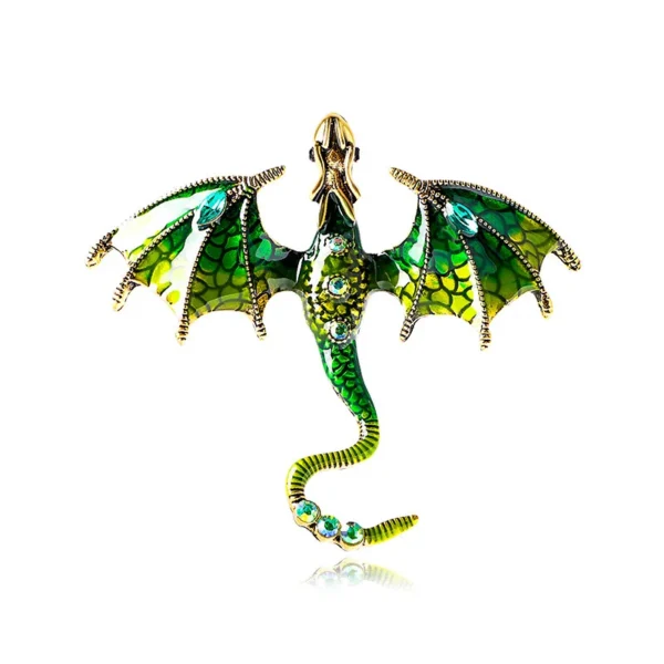 Hot Selling Fashion Cartoon Dragon Inset Crystal Enamel Pin Creative Lapel Metal Brooch Badge Jewelry Friends Gift Wholesale - Image 7