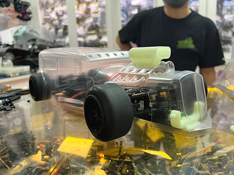 1/10 RC PC F1 Hot Rod Funny 257mm Wheelbase Transparent body shell for RC F1 GT yokomo TAMIYA - Image 3