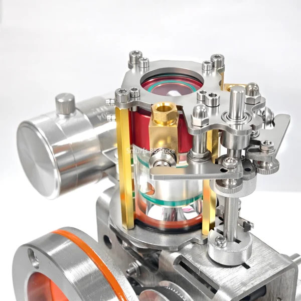 Vertical Water Cooled Engine Model Metal Single Cylinder Four Stroke Internal Combustion Engine DIY Toys Physics Experiment - Image 5