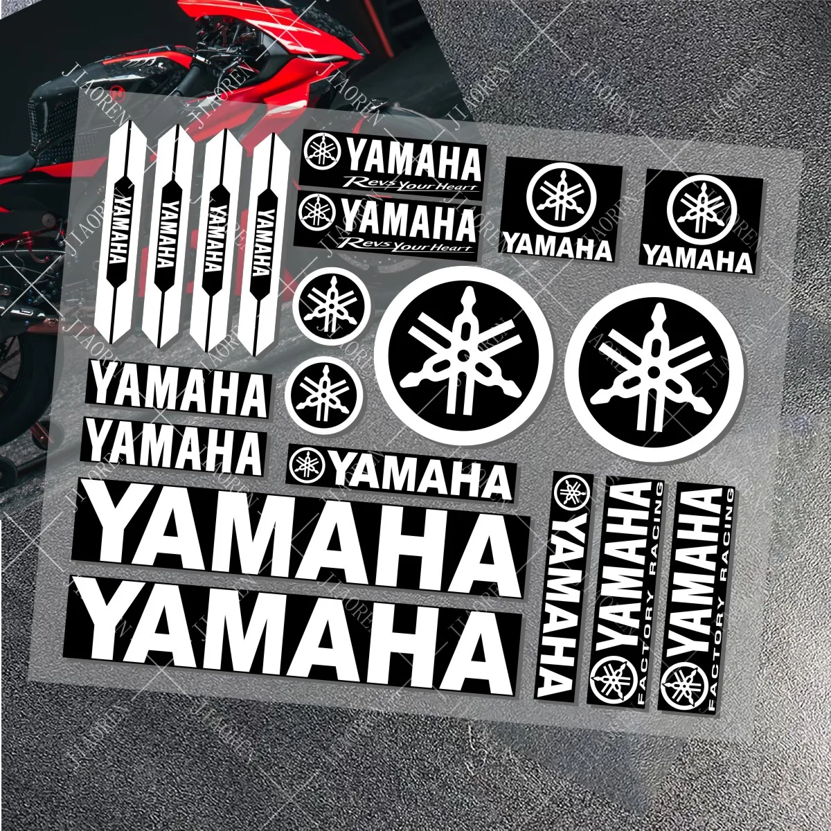 Vinyl Motorcycle Sticker YAMAHA stickers logo decal YAMAHAS Bike Helmet car MT 07 09 R1 R3 R6 NMAX TMAX XMAX TENERE 700 JOG - Image 2