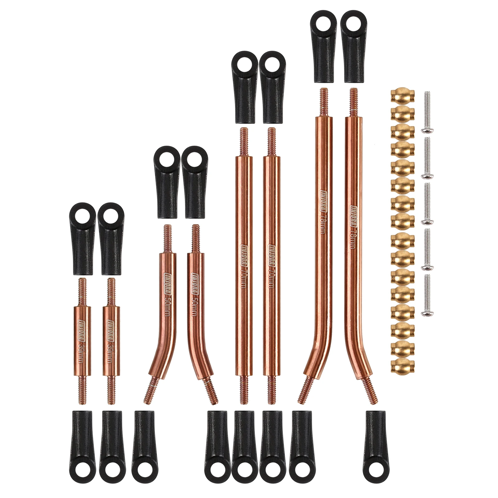 INJORA Stainless Steel High Clearance 4 Links Set Upgrade Parts For 1/24 RC Crawler Axial SCX24 Jeep Gladiator Dodge Power Wagon - Image 9