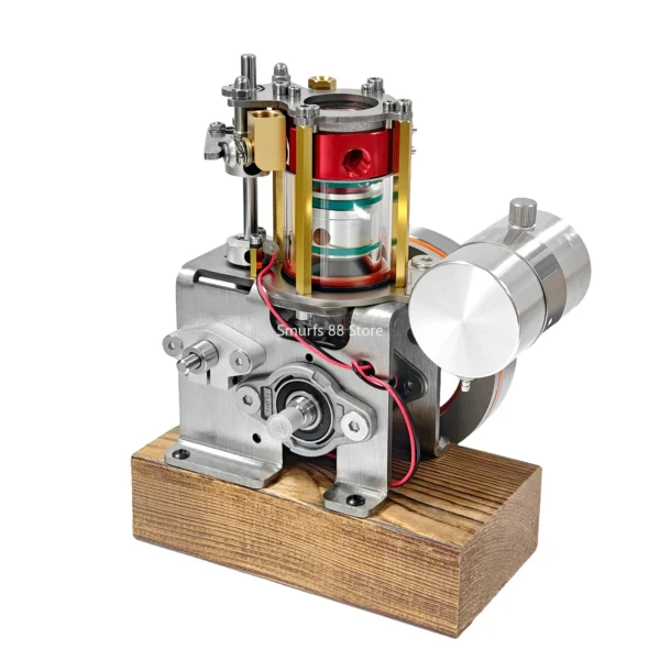 Vertical Water Cooled Engine Model Metal Single Cylinder Four Stroke Internal Combustion Engine DIY Toys Physics Experiment - Image 4
