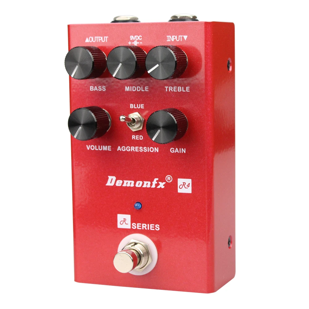 NEW High Quality Demonfx R-Series R4 (Based on G4) Red Channel Preamp/Overdrive/Distortion Pedal - Image 4