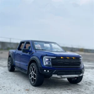 1:20 Ford Raptor F150 Pickup Alloy Truck Car Model Diecast Metal Off-road Vehicle Car Model Sound Light Simulation Kids Toy Gift