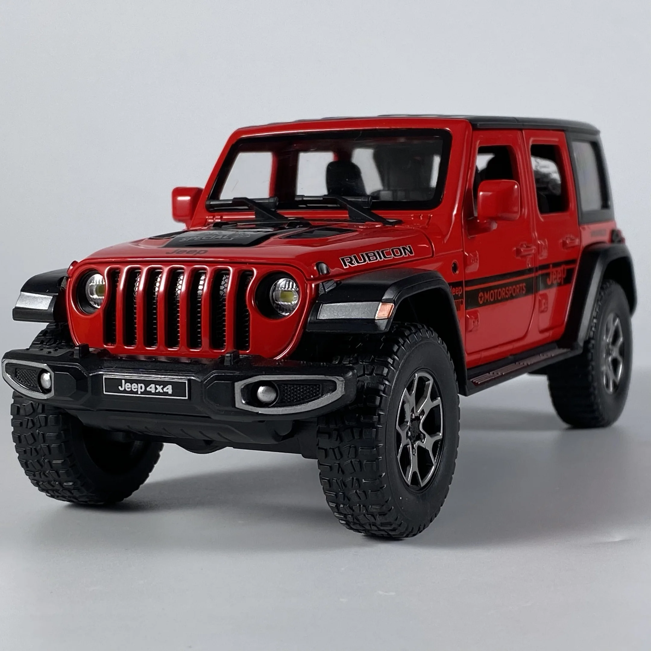 1:22 Jeep Wrangler Off Road SUV Alloy Metal Diecast Model Car Sound & Light Pull Back Collectibles Hobby Decoration Birthday Boy - Image 8