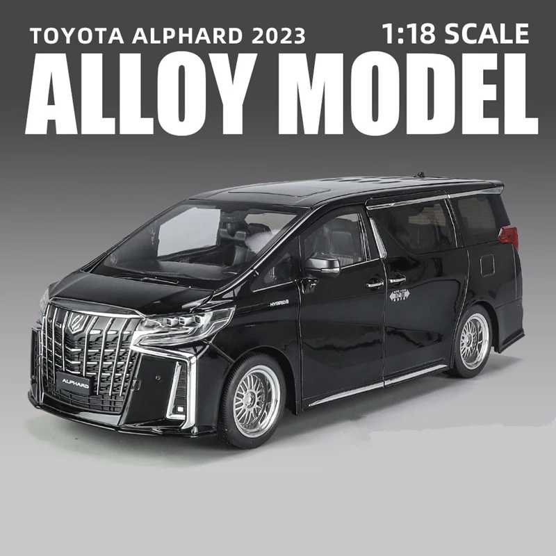 New 1/18 Toyota Alphard MPV Alloy Car Model Diecast Metal Toy Commercial Vehicles Car Model Simulation Sound and Light Kids Gift - Image 8