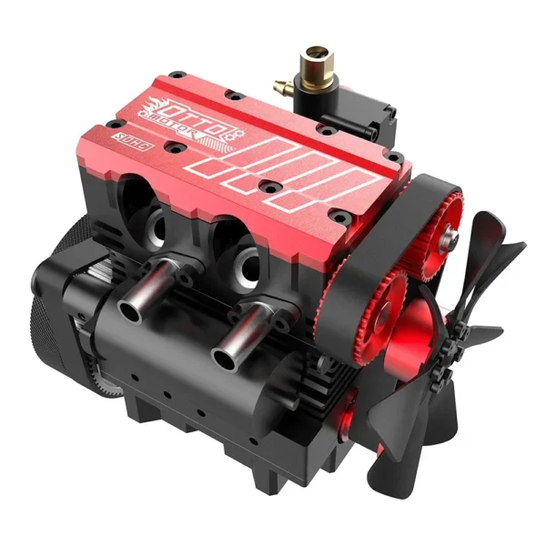 TOYAN FS L200AC Twin cylinder Nitro Engine Model 7CC Four stroke Inline Air cooled Engine Model KIT Version Metal Engine Toy - Image 3