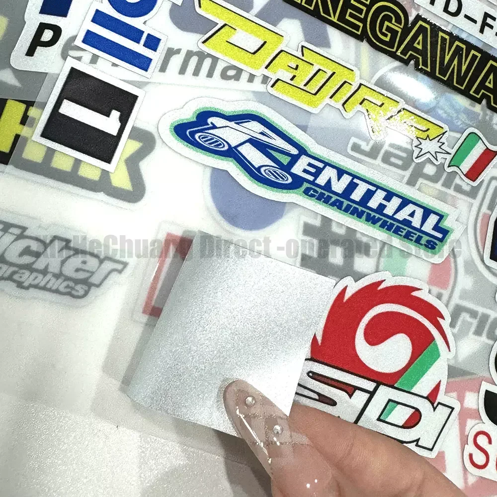 Sponsor Decals Reflective Waterproof Car Stickers Motorcycle Scooter Bicycle Bumper Modification Helmet Trunk Tail Box Decor - Image 6