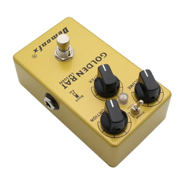 GOLDEN-RAT: Demonfx GOLDEN RAT Guitar Effect Pedal  Fuzz Distortion Booster  True Bypass  High Quality - Image 4