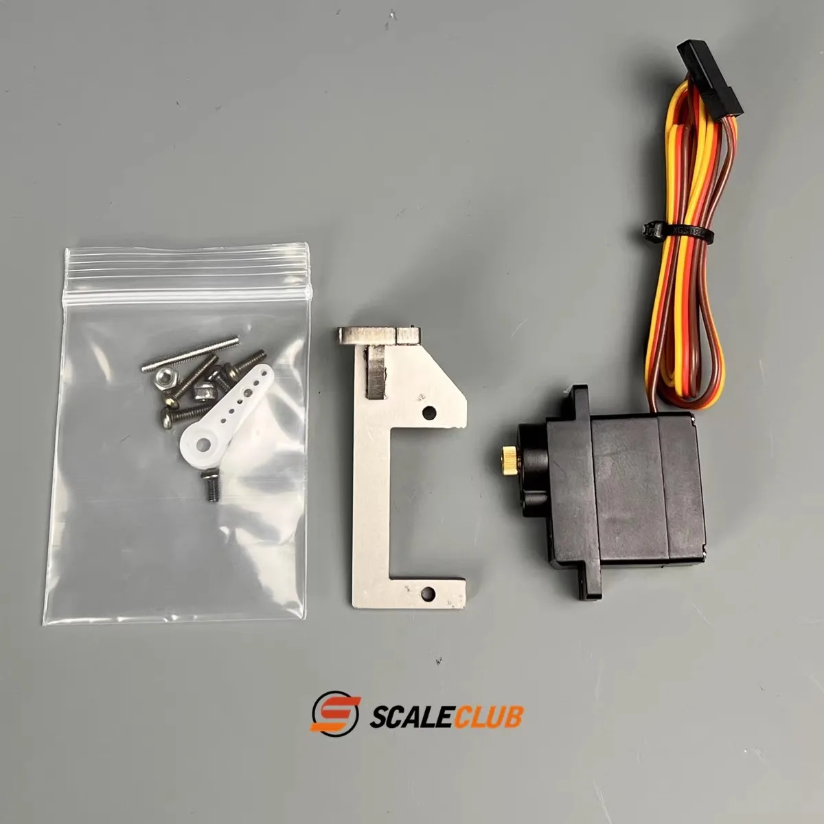 Scaleclub Model 1/14 Original Gearbox Upgrade Metal Shift Bracket Small Steering Gear For Tamiya Lesu Rc Truck Trailer Tipper - Image 4