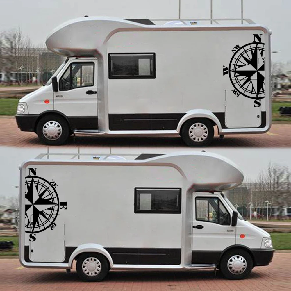 CTCM self adhesive detachable giant compass cover  trunk sticker  a pair of PVC waterproof car stickers - Image 5