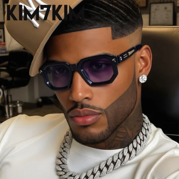 Polarized Square Punk Sunglasses Men 2025 Luxury Brand Classic Rectangle Sunglass UV400 Driving Eyewear Fashion Outdoor Shades - Image 8