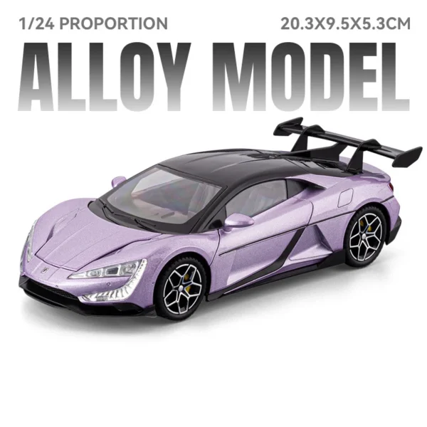 1:24 BYD Look UP U9 Supercar Alloy Die Cast Toy Car Model Sound and Light Children's Toy Collectibles Birthday gift - Image 8