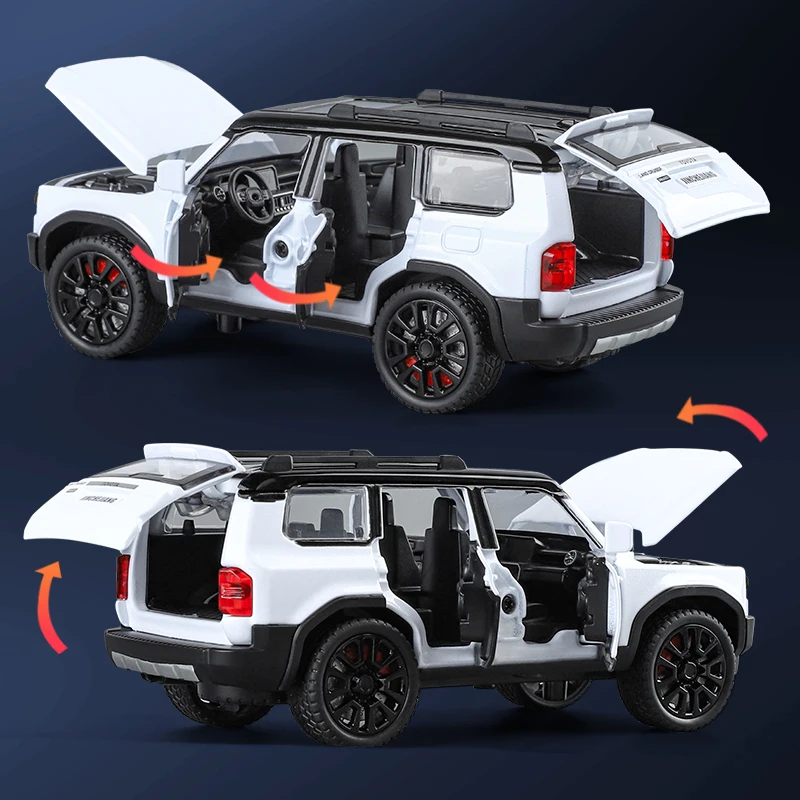 1:32 TOYOTA PRADO Land Cruiser Off Road Vehicle Metal Alloy Diecast Model Car Outdoor Display Collectibles Decorative Gift Boy - Image 5