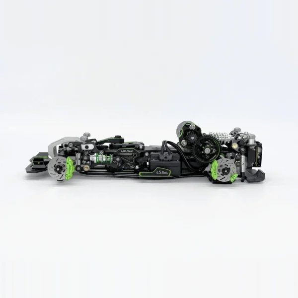 LSD Plaid RC Mini Car 1/24 RC Drift Mosquito Car Frame KIT Lightweight Electric Remote Control Drift Model Toy Holiday Gift - Image 6
