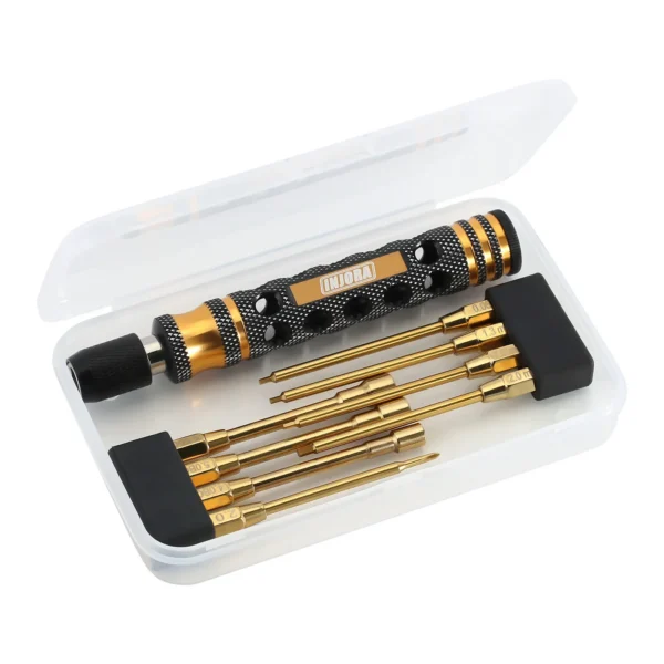 INJORA Quick Change Allen Key Hexagon Screwdrivers Hex Nut RC Tool Kit for 1/18 1/24 RC Crawler Axial SCX24 AX24 FMS FCX24 TRX4M - Image 7