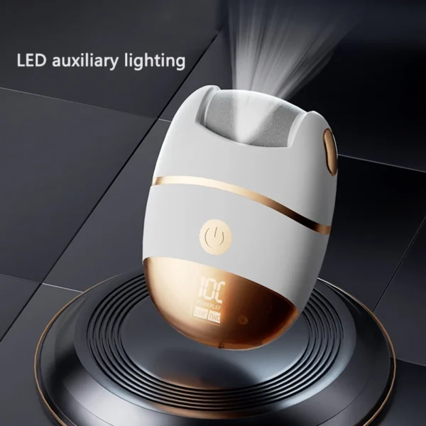 1 rechargeable digital display electric foot polisher replaceable polishing head  used for polishing thick leather USB chargin - Image 6