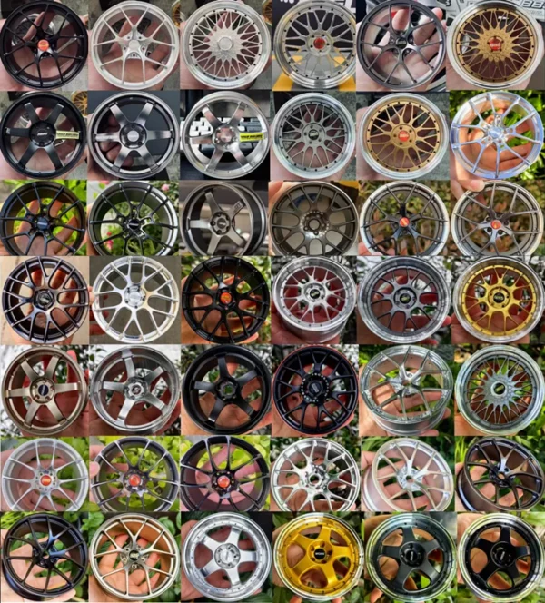 Diecast Car Model Metal Forged BBS RAYS Assemble Refitting Wheel Hub Creative Desktop Display - Image 9