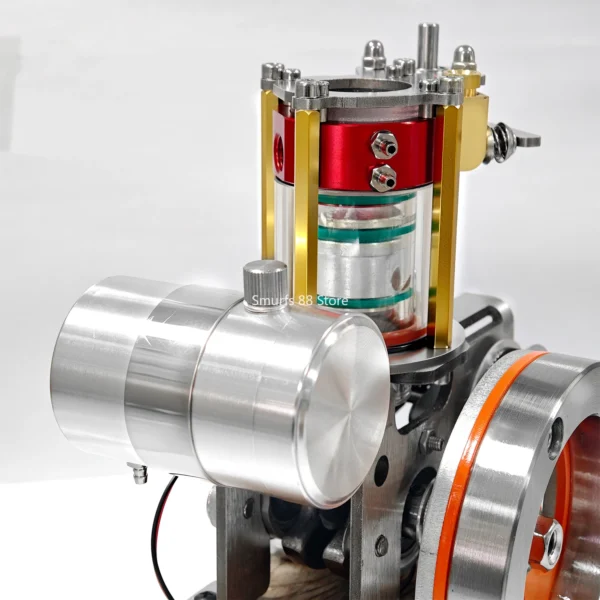Vertical Water Cooled Engine Model Metal Single Cylinder Four Stroke Internal Combustion Engine DIY Toys Physics Experiment - Image 6